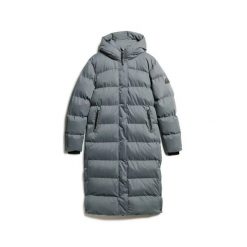 Damska długa kurtka Superdry Longline. Brązowe kurtki damskie Superdry., bez wzorów, z mikrofibry, bez kaptura. Za 770.30 zł.