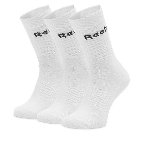 Skarpety długie Reebok. Białe skarpetki męskie Reebok, bez wzorów. Za 24.99 zł.