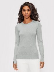 Guess Sweter Elinor W2YR30 Z2V62 Szary Regular Fit. Szare swetry klasyczne damskie Guess, m, z wiskozy, bez kołnierzyka. Za 259.99 zł.