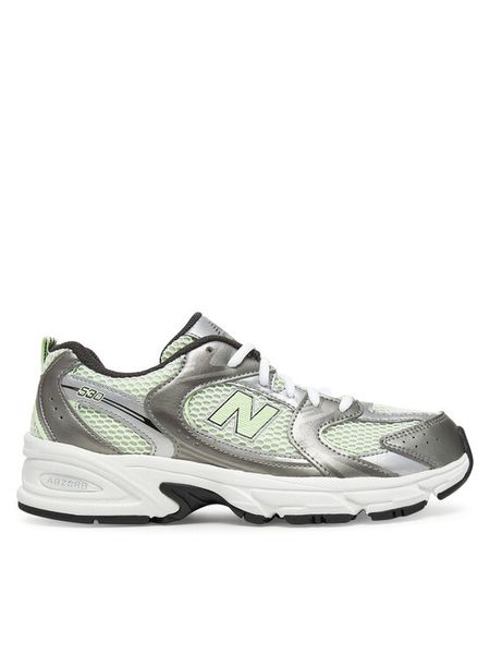 New Balance Sneakersy GR530ADF Srebrny. Szare buty sportowe dziewczęce New Balance, bez wzorów, z materiału, bez zapięcia. Za 289.99 zł.