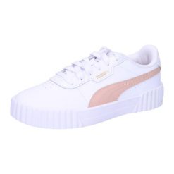 Buty damskie Puma Carina 3.0. Białe buty sportowe na co dzień damskie Puma, bez wzorów, z gumy, do biegania. Za 216.99 zł.
