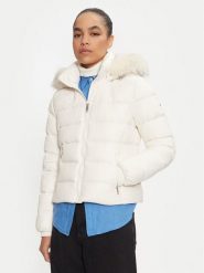 Tommy Hilfiger Kurtka puchowa WW0WW43520 Écru Regular Fit. Kurtki damskie Tommy Hilfiger, l, bez wzorów, z puchu, bez kaptura. Za 909.99 zł.