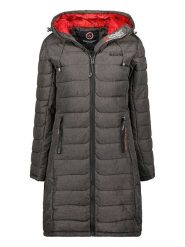 Canadian Peak Płaszcz pikowany "Aromeak" w kolorze antracytowym rozmiar: onesize. Czarne płaszcze damskie Canadian Peak, bez wzorów. Za 216.22 zł.