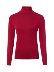 Marie Lund Sweter Kobiety drobna dzianina czerwony, XXL. Czerwone golfy damskie Marie Lund, xxl, bez wzorów, z dzianiny, bez ramiączek. Za 179.95 zł.