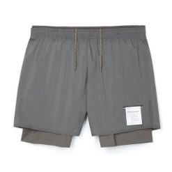 Szorty Satisfy CoffeeThermal™. Szare spodenki sportowe damskie SATISFY, m, z materiału, do biegania. Za 931.00 zł.