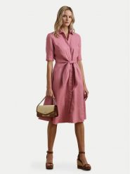 LAUREN RALPH LAUREN Sukienka koszulowa 200905667017 Różowy Regular Fit. Czerwone sukienki damskie Lauren Ralph Lauren, bez wzorów, ze lnu, bez kołnierzyka, bez ramiączek, koszulowe. Za 1,069.00 zł.