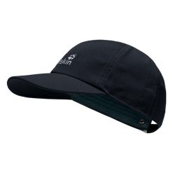 Czapka z daszkiem Jack Wolfskin. Niebieskie czapki męskie Jack Wolfskin, bez wzorów, z materiału, eleganckie. Za 83.99 zł.