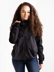 Damska kurtka softshell bez izolacji stretch Basic, czarny. Czarne kurtki damskie Unuo, na jesień, xl, bez wzorów, z materiału, bez kaptura. Za 264.00 zł.