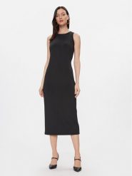 Max Mara Leisure Sukienka codzienna Baccano 2416621027 Czarny Regular Fit. Czarne sukienki damskie Max Mara Leisure, na co dzień, xs, bez wzorów, z syntetyku, wizytowe, bez kołnierzyka, bez ramiączek, proste. Za 829.99 zł.
