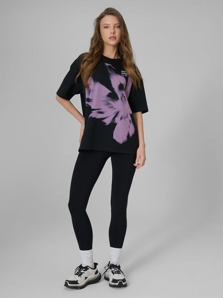 4F Legginsy dzianinowe damskie - czarne XXL. Czarne legginsy damskie 4f, xxl, bez wzorów, z dzianiny. Za 129.99 zł.