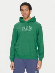 Gap Bluza 708409-01 Zielony Regular Fit. Zielone bluzy bez kaptura męskie GAP, m, z bawełny. Za 129.99 zł.