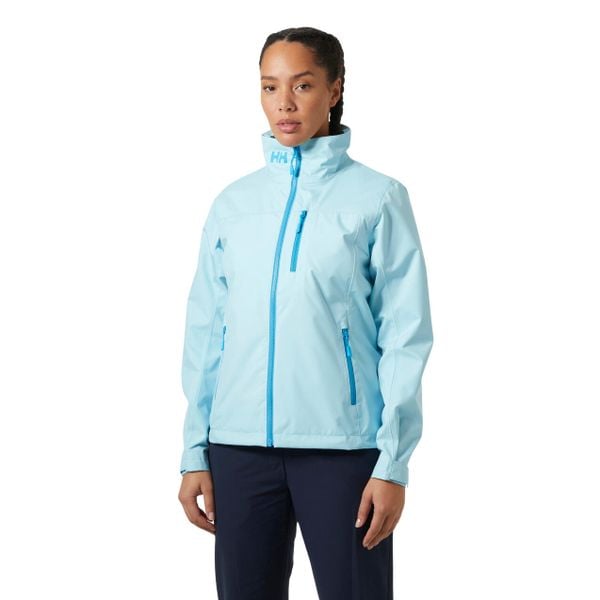 Damska kurtka wodoodporna Helly Hansen Crew 2.0. Niebieskie kurtki damskie Helly Hansen, bez wzorów, bez kaptura. Za 676.50 zł.