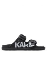 KARL LAGERFELD Klapki KL80978 Czarny. Czarne klapki damskie Karl Lagerfeld, bez wzorów, z syntetyku, bez obcasa. Za 739.99 zł.