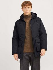 Jack & Jones Parka w kolorze czarnym rozmiar: L. Czarne parki męskie Jack & Jones, l, bez wzorów. Za 227.31 zł.