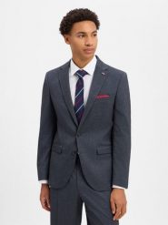 Finshley & Harding London marynarka z zestawu modułowego z domieszką wełny Mężczyźni Slim Fit szary, 46. Szare marynarki męskie Finshley & Harding London, bez wzorów, z wełny. Za 699.95 zł.