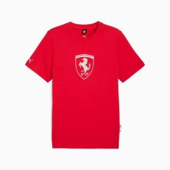 Koszulka sportowa męska Puma FERRARI TONAL. Czerwone t-shirty sportowe męskie Puma, m, z jersey, bez ramiączek, do biegania. Za 194.10 zł.