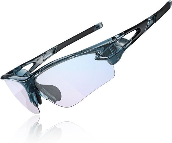 Przezroczyste okulary przeciwsłoneczne PC UV400 ultra-lekkie. Brązowe okulary przeciwsłoneczne damskie ROCKBROS. Za 139.60 zł.