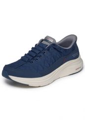 Buty sportowe męskie Skechers Contour Foam Cozy. Niebieskie obuwie do biegania damskie Skechers. Za 490.00 zł.