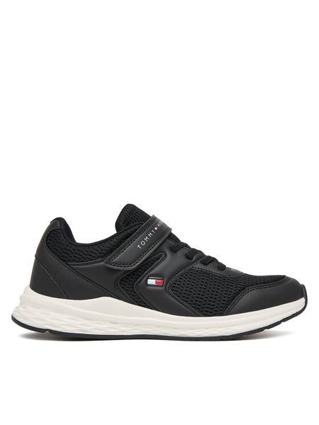 Tommy Hilfiger Sneakersy T3X9-34378-1697 S Czarny. Czarne buty sportowe chłopięce Tommy Hilfiger, bez wzorów, z materiału, bez zapięcia. Za 329.99 zł.