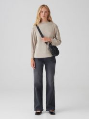 OPUS Sweter w kolorze beżowym rozmiar: 36. Brązowe golfy damskie Opus, bez wzorów, ze splotem, bez ramiączek. Za 118.56 zł.
