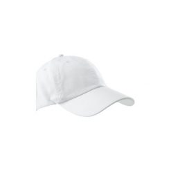 Czapka z daszkiem fitness. Białe czapki męskie DOMYOS, bez wzorów, z bawełny. W wyprzedaży za 14.99 zł.