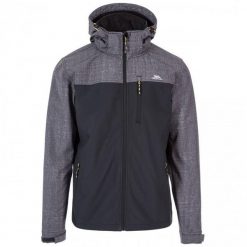Kurtka Softshell Męska Abbott. Szare kurtki softshell damskie Trespass, l, bez wzorów, z elastanu, z kapturem. Za 318.99 zł.