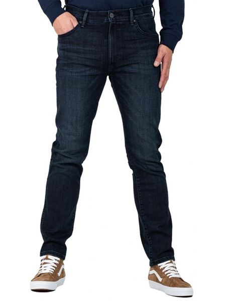 Wrangler Dżinsy - Slim fit - w kolorze granatowym rozmiar: W31/L34. Niebieskie jeansy męskie Wrangler. Za 182.29 zł.