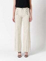 Rosner Spodnie w kolorze kremowo-czarnym rozmiar: W46/L32. Brązowe spodnie materiałowe damskie Rosner, bez wzorów, z materiału. Za 217.99 zł.