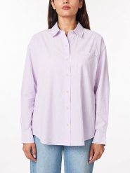 Scotch & Soda Koszula w kolorze fioletowym rozmiar: M. Różowe koszule damskie Scotch & Soda, m, bez wzorów, z bawełny, bez kołnierzyka, bez ramiączek. Za 100.99 zł.