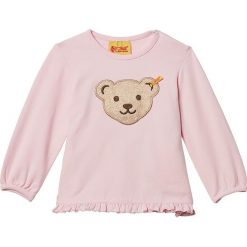 Bluza w kolorze jasnoróżowym. Czerwone bluzy dziewczęce Steiff, z aplikacjami, bez ramiączek, bez kaptura. W wyprzedaży za 45.95 zł.