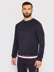 Tommy Hilfiger Bluza Track Top UM0UM01928 Granatowy Regular Fit. Niebieskie bluzy bez kaptura męskie Tommy Hilfiger, m. Za 299.99 zł.