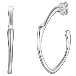 Yokoamii Kolczyki z mosiadzu w srebrze 1 ct Damski. Szare kolczyki damskie Yokoamii, posrebrzane. Za 159.99 zł.