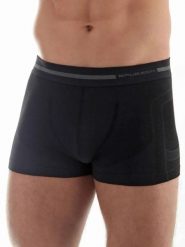 Bokserki sportowe męskie Brubeck BX10430 Comfort Wool. Czarne bokserki męskie Brubeck, bez wzorów, z elastanu. Za 75.00 zł.