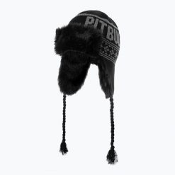 Czapka zimowa męska Pitbull Beanie Mission Bay. Czarne czapki męskie PITBULL, na zimę, bez wzorów, z materiału, sportowe. Za 66.99 zł.