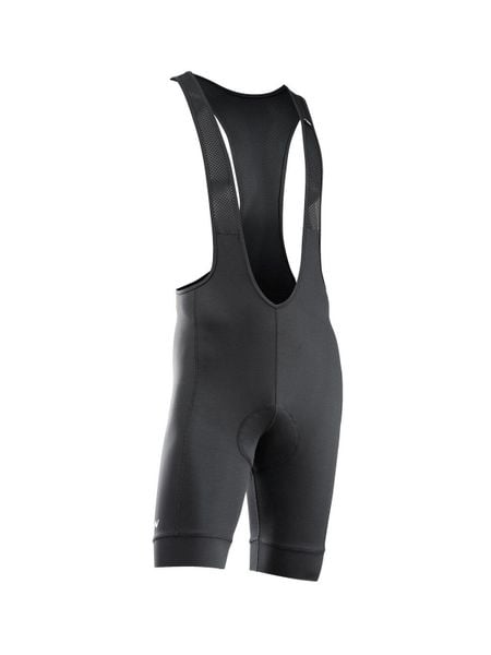 Spodenki rowerowe szosa gravel NORTHWAVE Active Gel Bib czarny. Czarne szorty męskie Northwave, bez wzorów, z materiału. Za 341.00 zł.