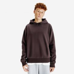 Bluza z kapturem męska Elementals. Brązowe bluzy z kapturem męskie Decathlon, m, z bawełny. Za 199.99 zł.