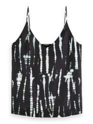 Scotch & Soda Top w kolorze czarnym rozmiar: S. Czarne topy damskie Scotch & Soda, s, bez wzorów, z wiskozy, bez kołnierzyka. Za 96.60 zł.