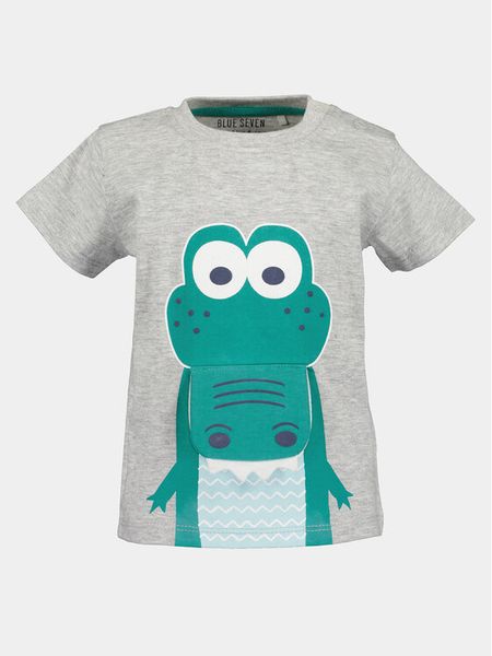 Blue Seven T-Shirt 928156 X Szary Regular Fit. Szare t-shirty chłopięce Blue Seven, bez wzorów, z bawełny, bez ramiączek. Za 29.99 zł.
