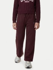 Guess Spodnie dresowe J6YB15 K3935 Bordowy Regular Fit. Czerwone spodnie dziewczęce Guess, z bawełny. Za 154.99 zł.