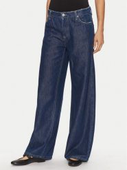 Please Jeansy P2O2CQZNRM Niebieski Wide Leg. Niebieskie jeansy damskie Please. Za 229.99 zł.