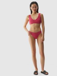 4F Dół od bikini damski - różowy XL. Czerwone bikini damskie 4f, bez wzorów. W wyprzedaży za 19.99 zł.