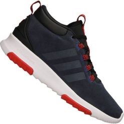 Granatowe Buty adidas Cloudfoam Racer Mid Winter M BC0128. Niebieskie buty sportowe na co dzień męskie Adidas, na jesień, z materiału, bez zapięcia, Adidas Cloudfoam. W wyprzedaży za 289.00 zł.