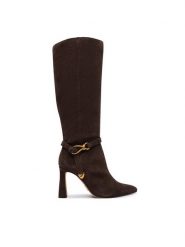 Steve Madden Kozaki Sirrens 11004776 Brązowy. Brązowe kozaki damskie Steve Madden, ze skóry, bez obcasa, na szpilce. Za 859.99 zł.