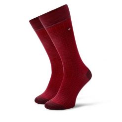 Skarpety długie Tommy Hilfiger. Czerwone skarpetki męskie Tommy Hilfiger, bez wzorów. Za 59.99 zł.