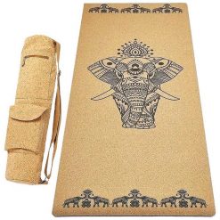 Zestaw mata do jogi z gumy i korka 5 mm + torba z korka - Eléphants. Torebki klasyczne damskie ACHAMANA, bez wzorów, z kauczuku, bez dodatków. W wyprzedaży za 550.00 zł.