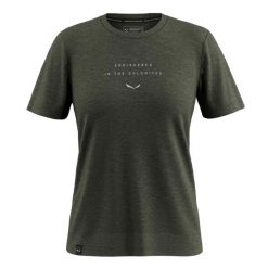 T-shirt damski Salewa Eagle Eitd AM. Zielone t-shirty damskie Salewa, m, bez wzorów, z materiału, bez kołnierzyka. Za 371.00 zł.