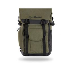 Plecak Adventure GymBeam military green. Zielone plecaki męskie GYMBEAM, bez wzorów, z materiału. Za 159.99 zł.