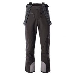 Spodnie Narciarskie Męskie Lorne II. Czarne spodnie materiałowe męskie IGUANA, bez wzorów, sportowe. Za 467.99 zł.