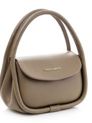 Vince Camuto Torebka "Como" w kolorze szarobrązowym - 19 x 15 x 9 cm rozmiar: onesize. Brązowe torebki klasyczne damskie Vince Camuto, bez wzorów, z materiału, bez dodatków. Za 143.56 zł.