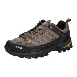 Buty trekkingowe CMP Rigel WP Low. Brązowe buty trekkingowe męskie CMP, z materiału, bez zapięcia, trekkingowe. Za 449.99 zł.